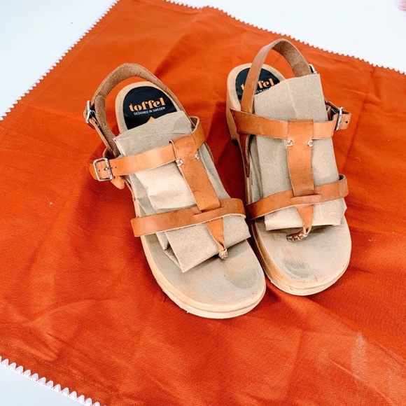 Swedish Hasbeens Shoes - SWEDISH HASBEENS Toffel Leather Sandals Clogs
